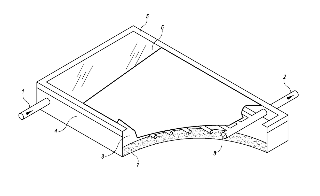 Translucent plastic solar thermal collector