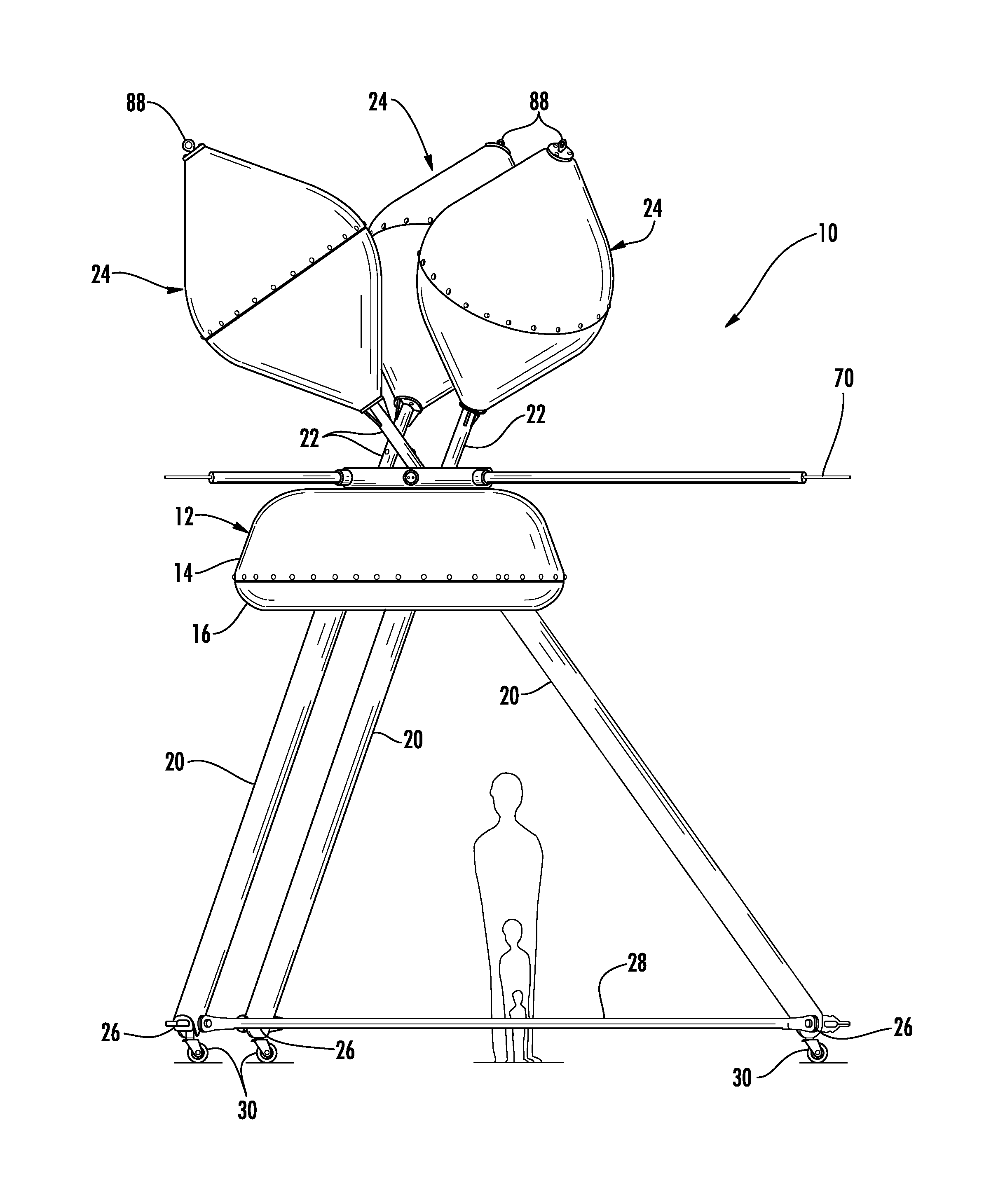 Ocean wave energy converter and method of mooring thereof