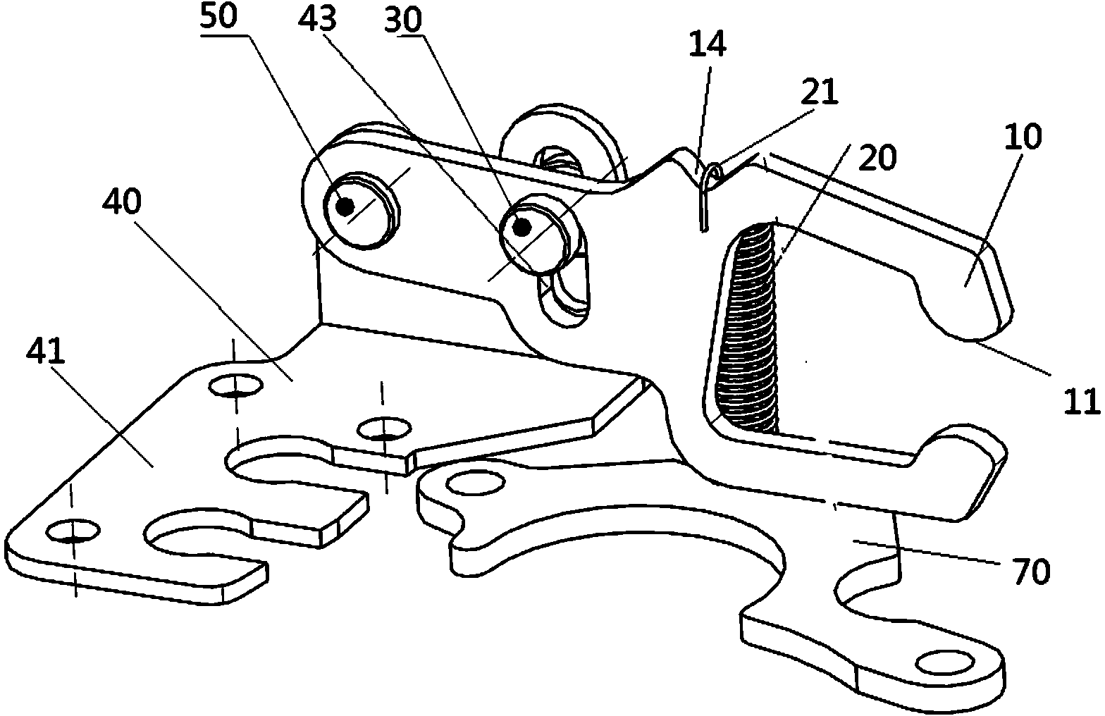 Gear reversing and shifting mechanism of rear-drive manual transmission