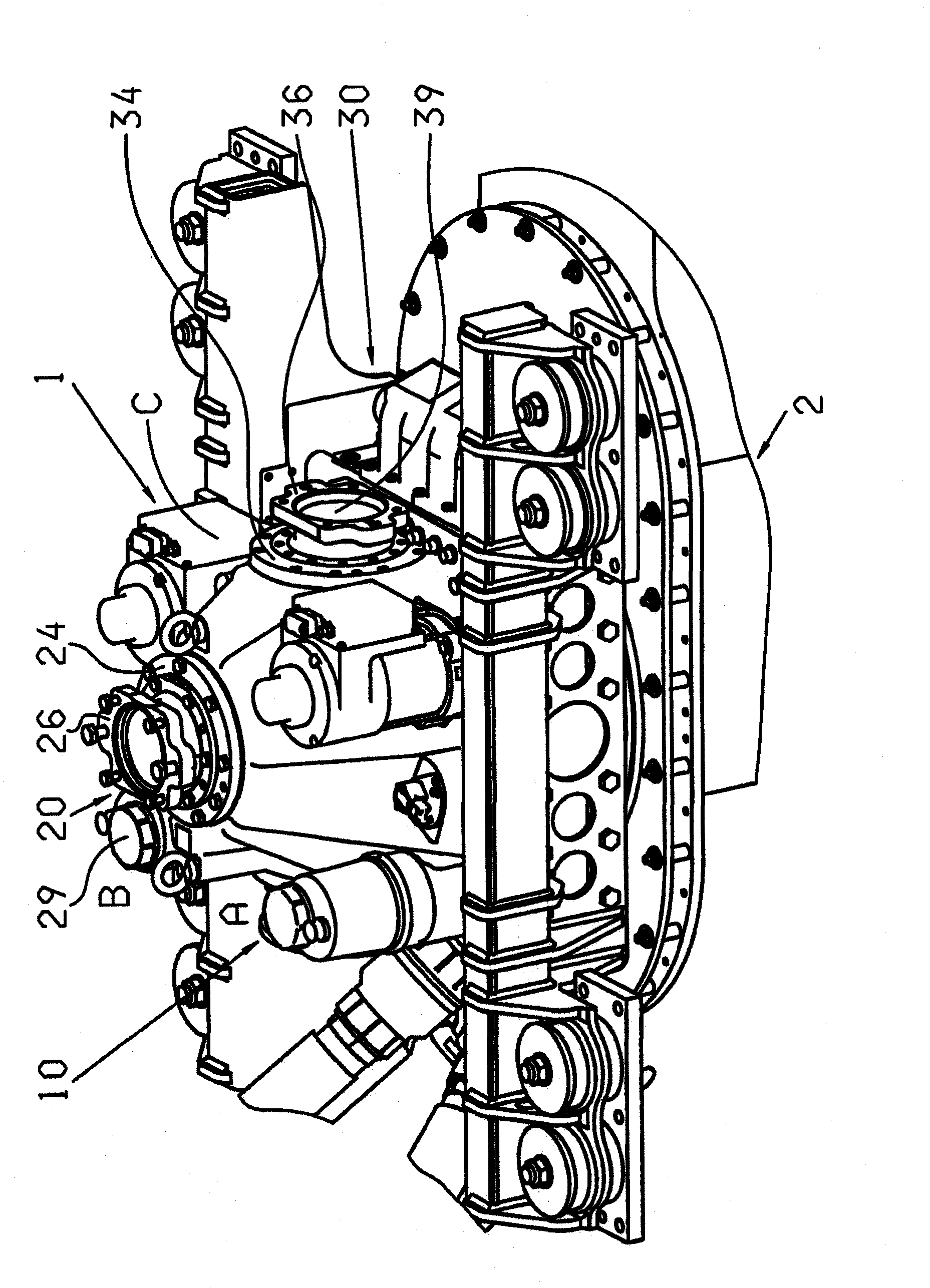 Boat drive comprising auxiliary drives