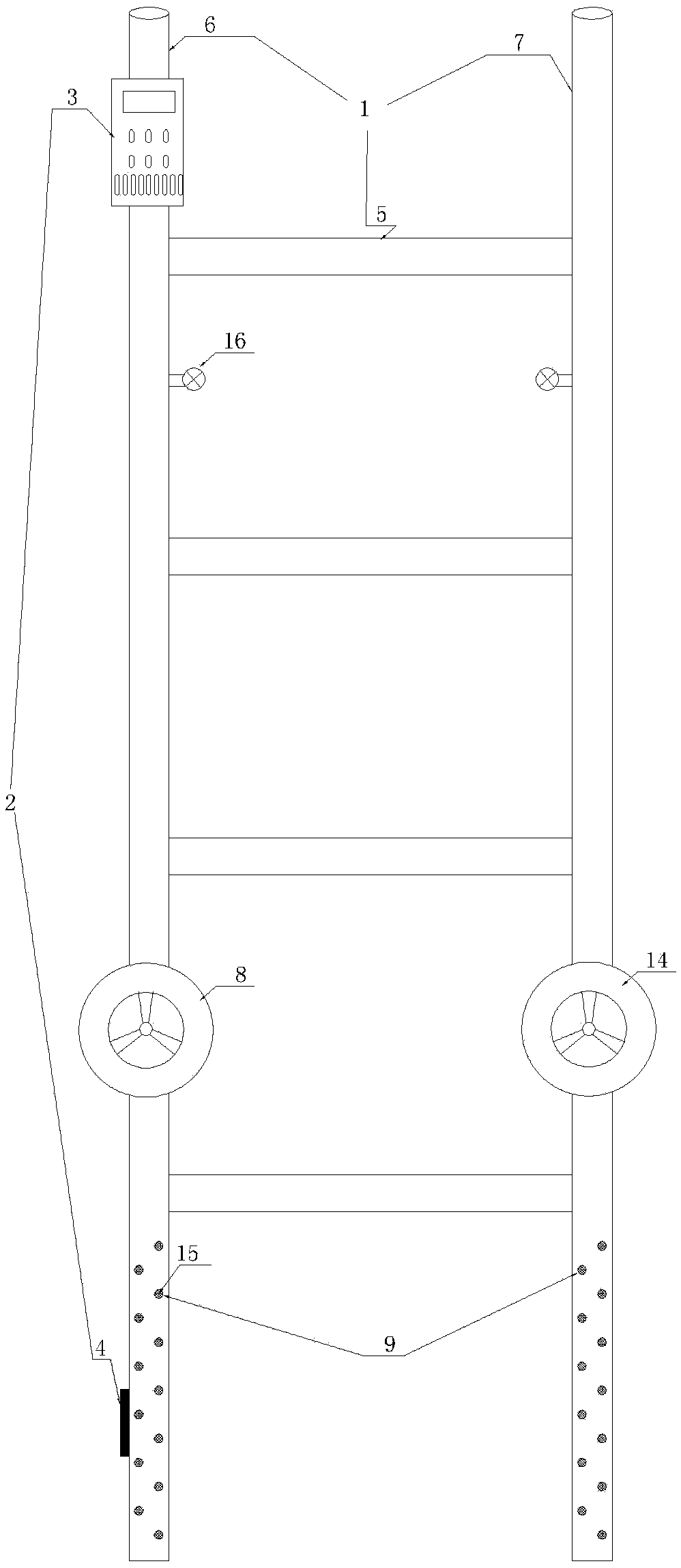 Multifunctional construction tool for power pipeline