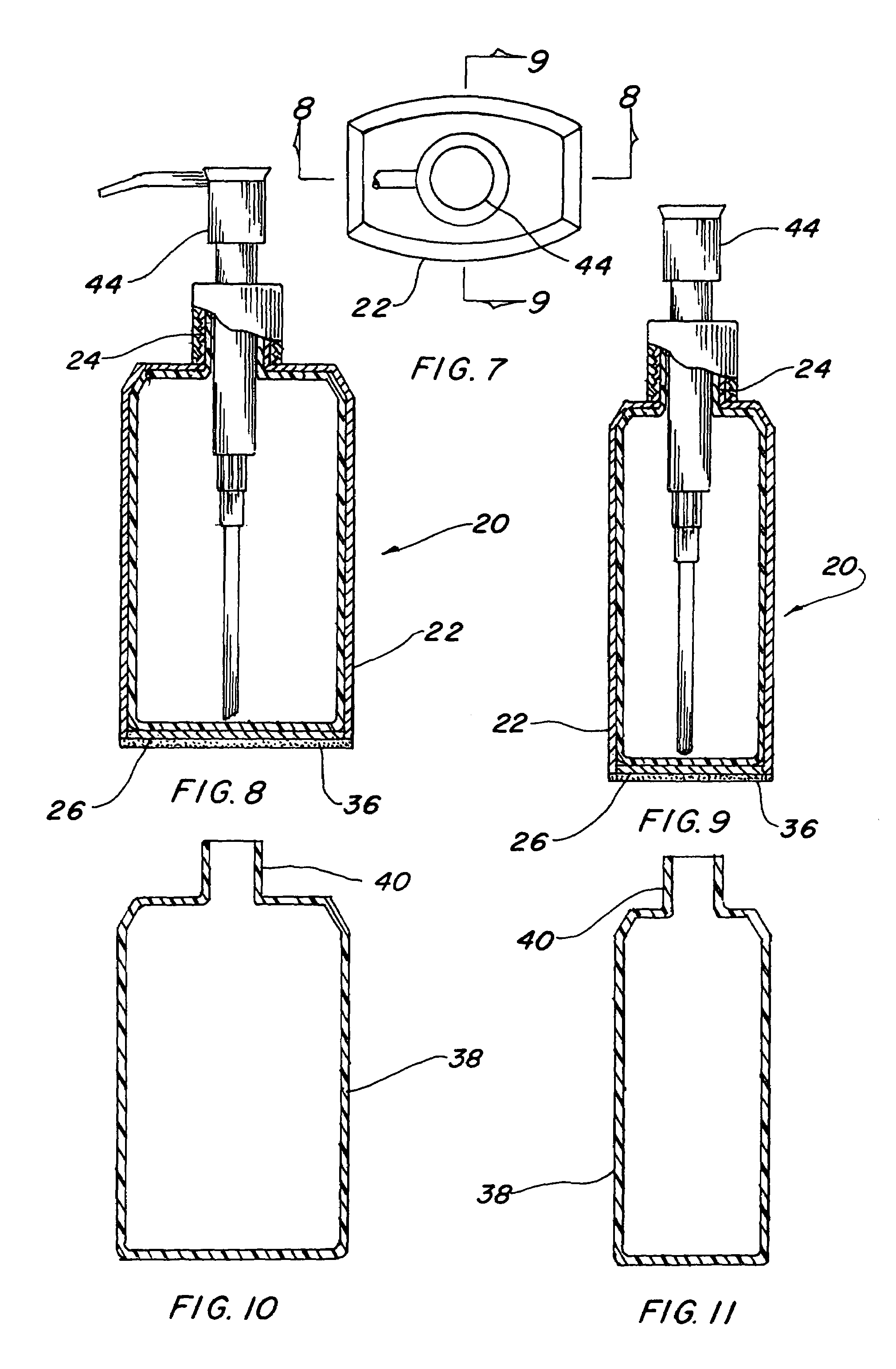 Plastic lined metallic liquid dispenser