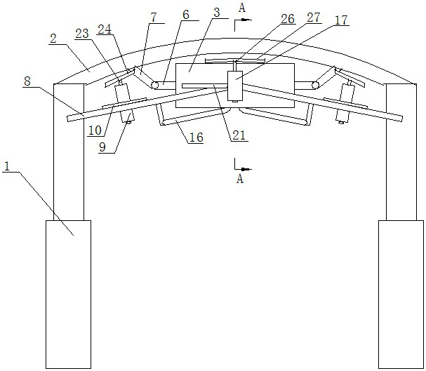 Safety early warning device for mining mechanical equipment