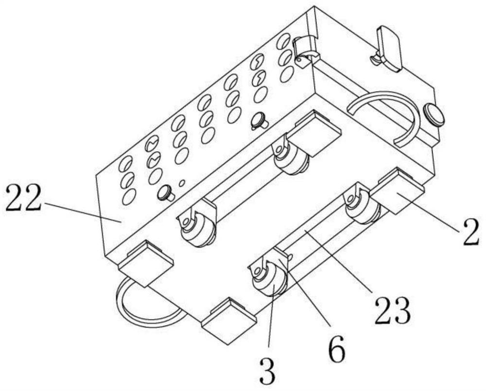 Fixing base of portable electric power metering box