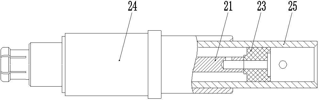 Cable-connecting radio-frequency coaxial connector