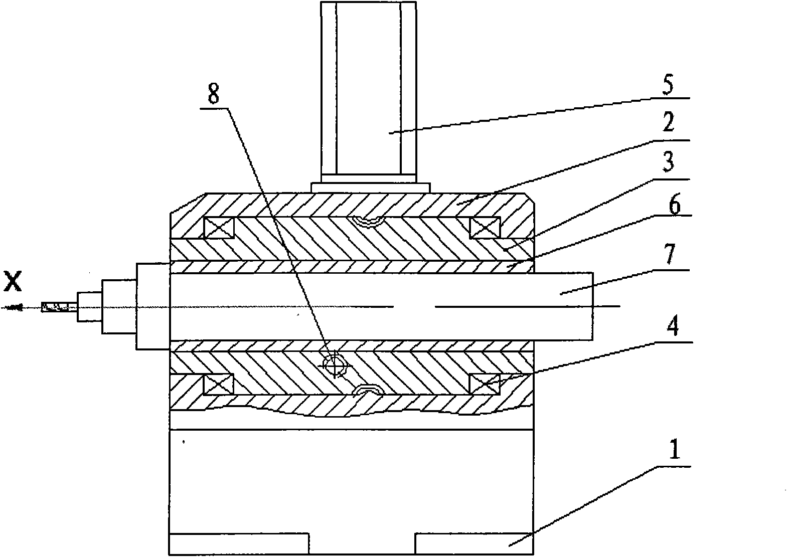 Cutter feeding device with controllable pressure angle