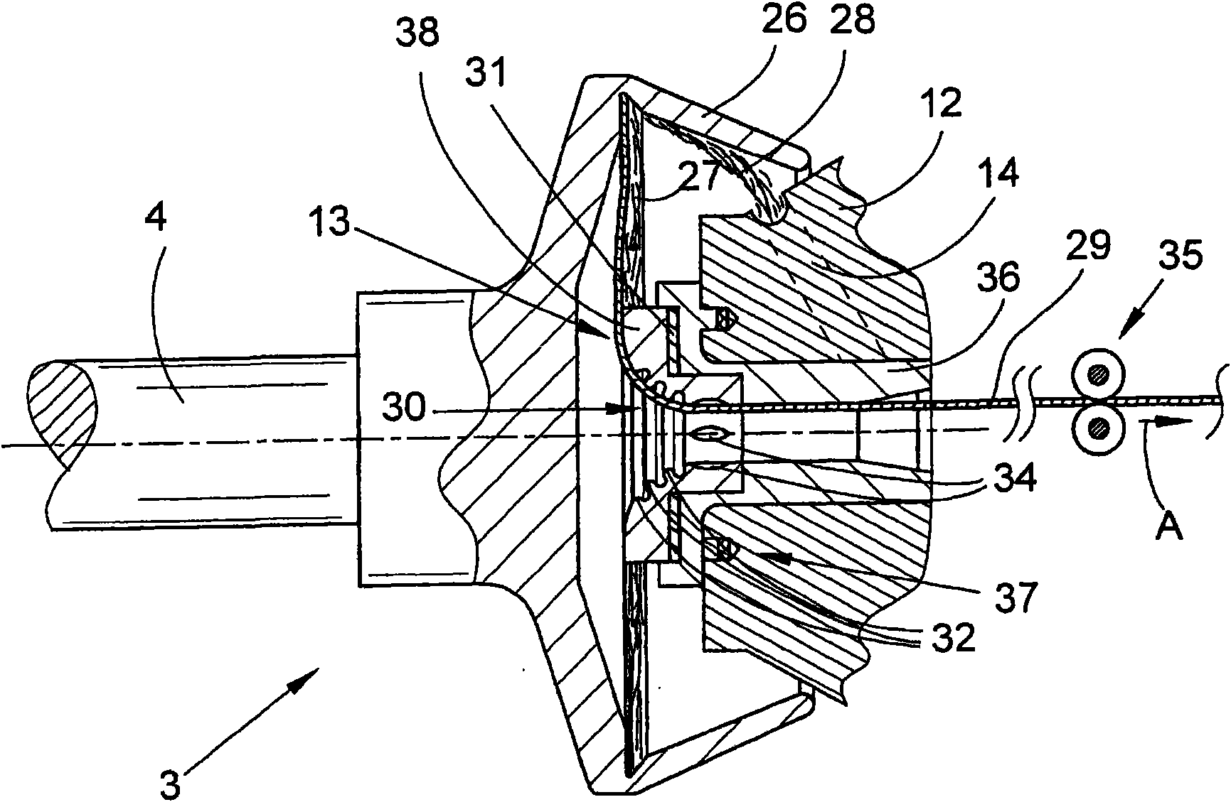 Yarn extraction nozzle