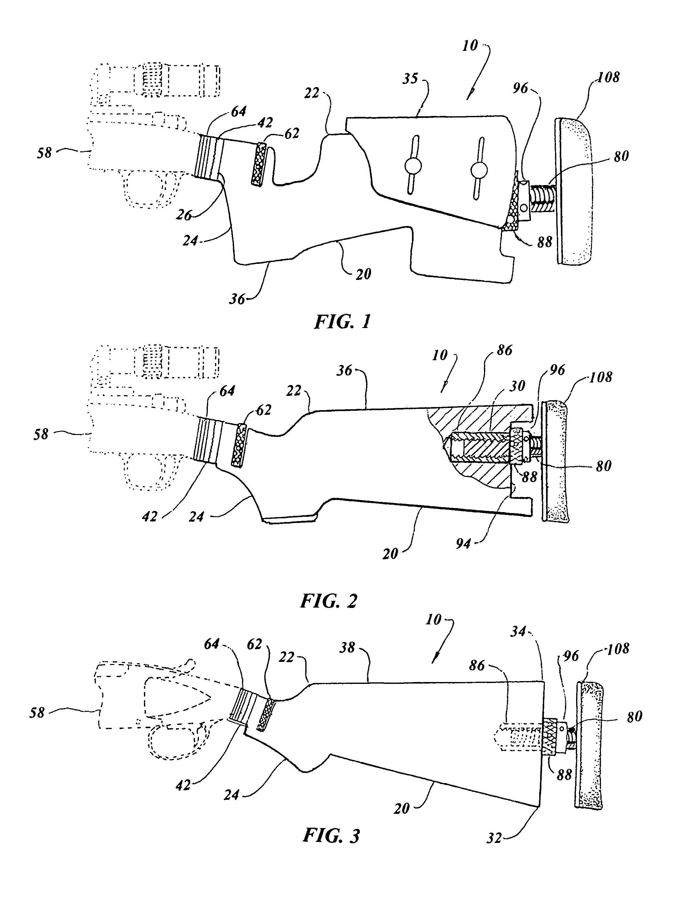 Multi-axis adjustable buttstock