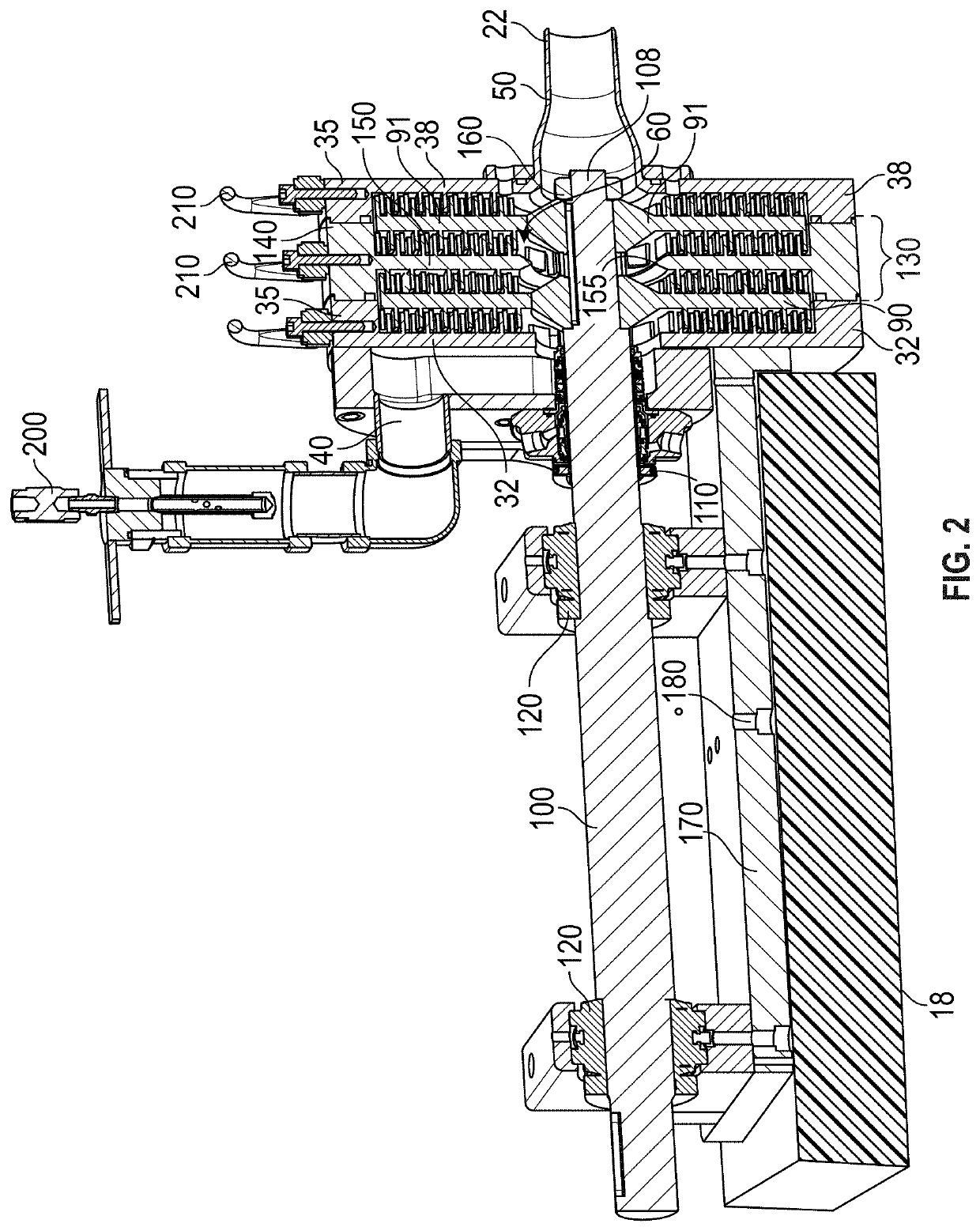 Modular continuous adhesive foam mixer