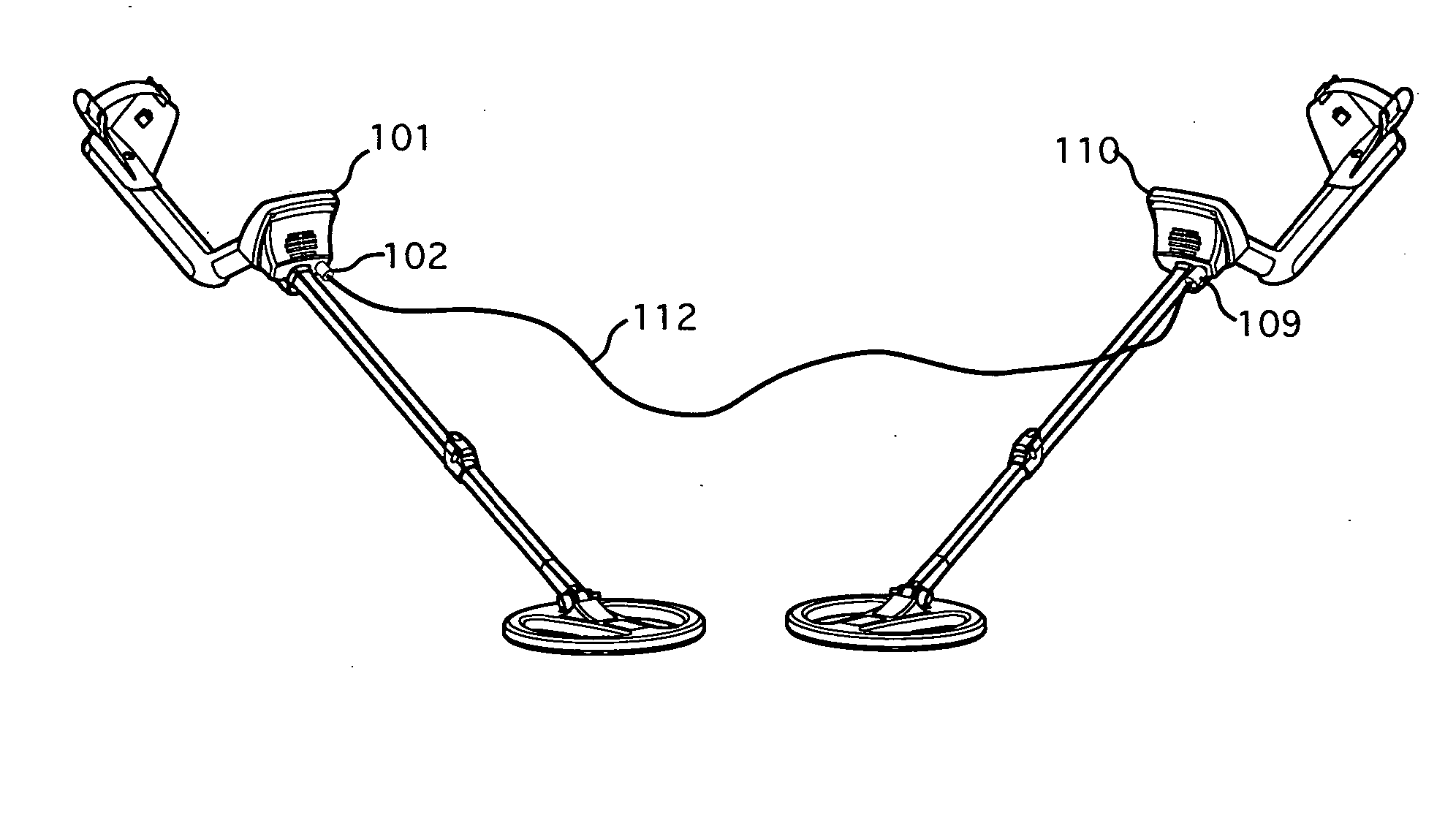 Metal detector with data transfer