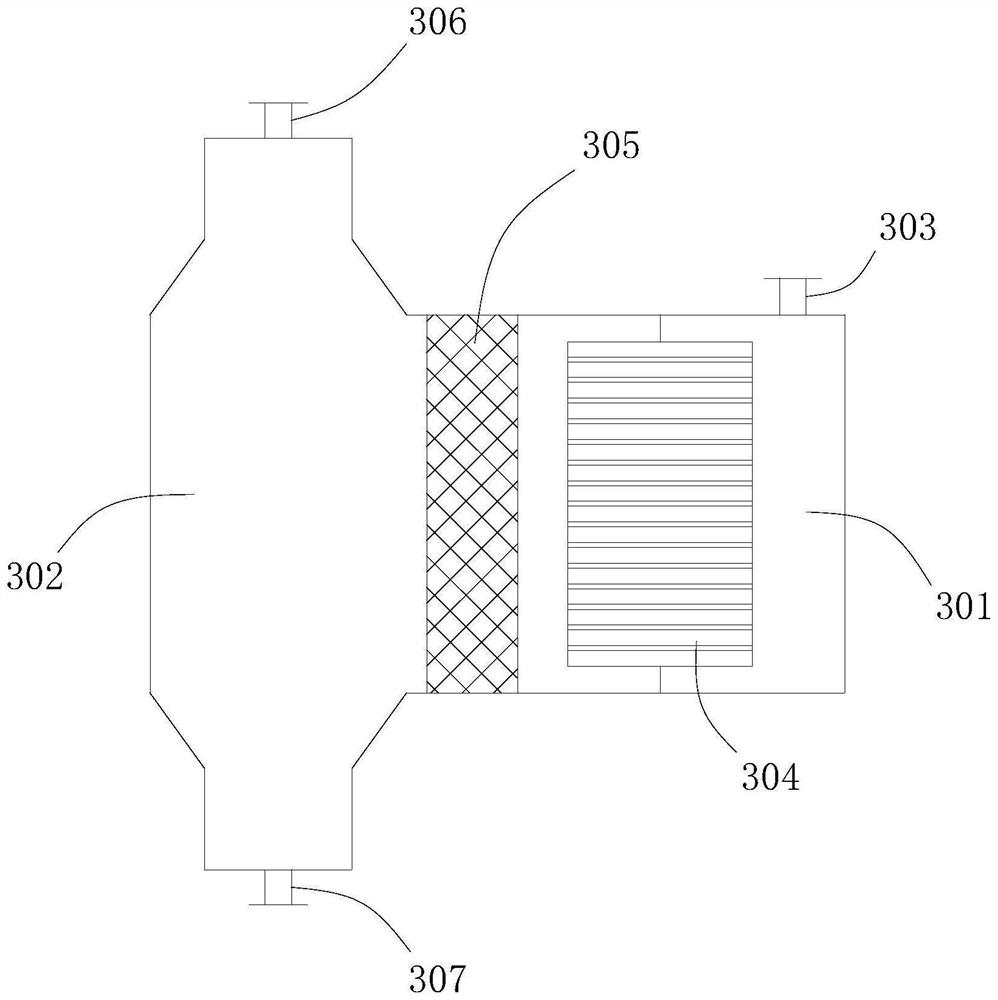 Coalescence separation type decoloring device and method for base oil solvent extraction raffinate