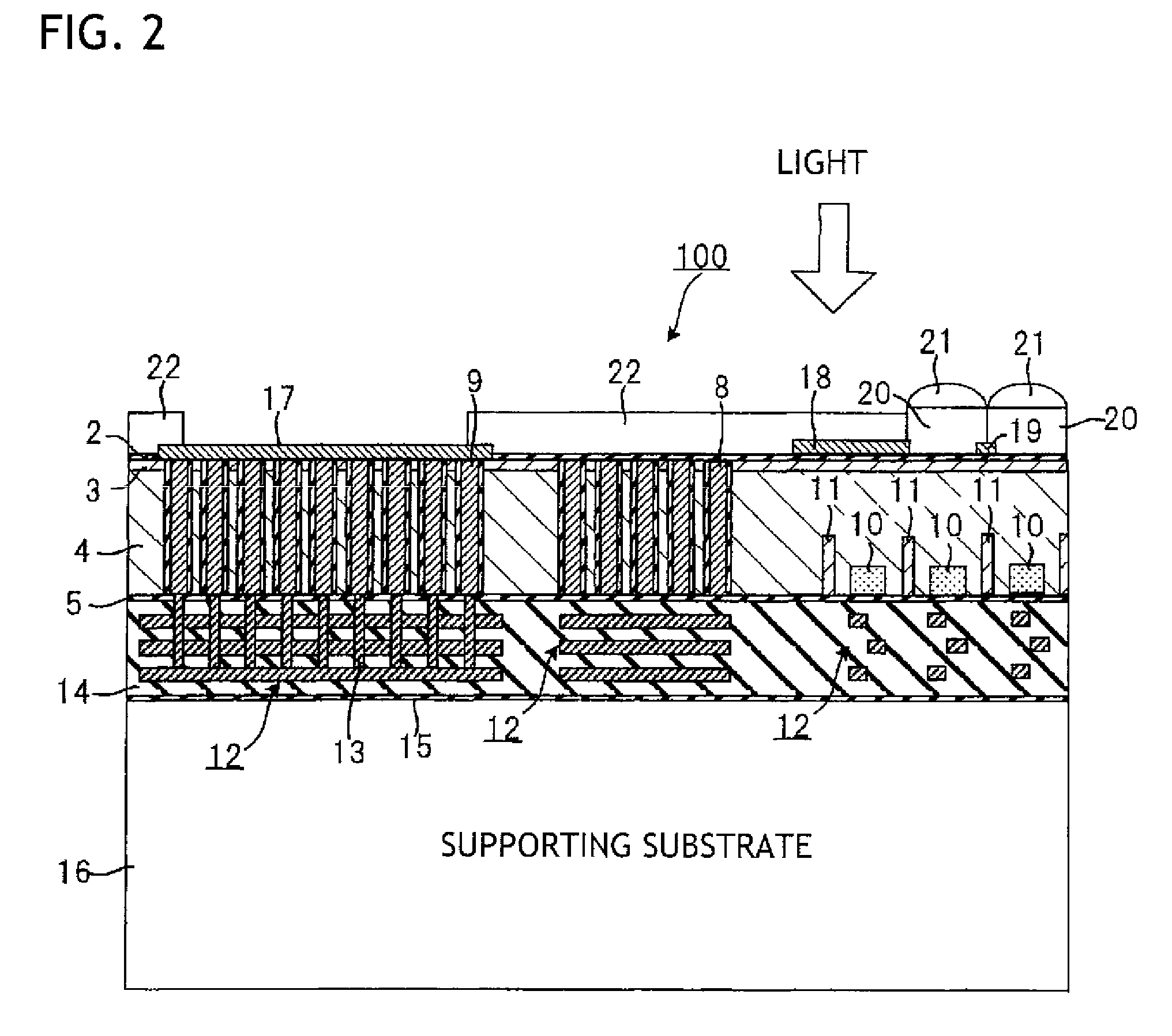 Back-illuminated type imaging device and fabrication method thereof