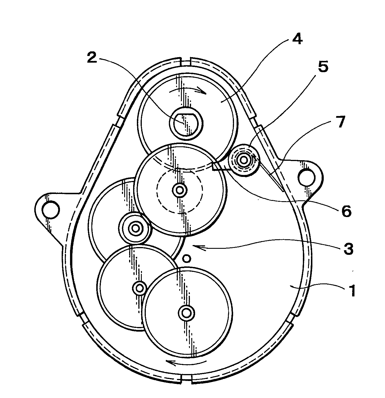 Induction Motor with Ratchet Device