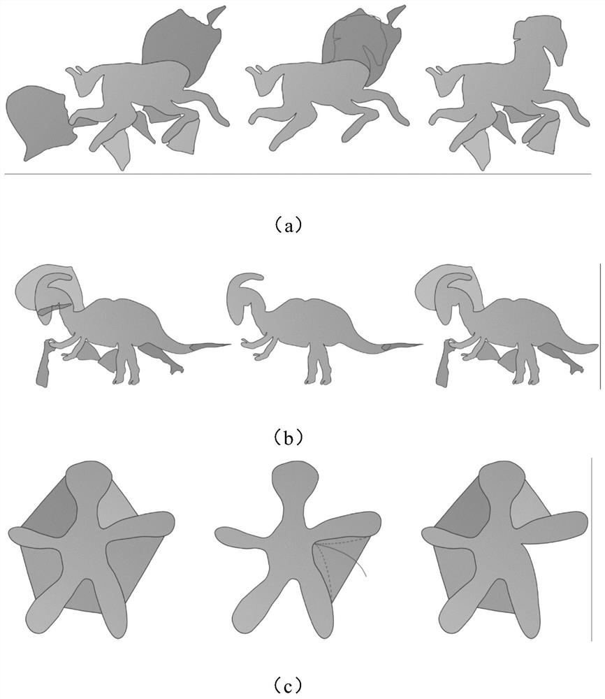 An art design method and device for orange peel forming