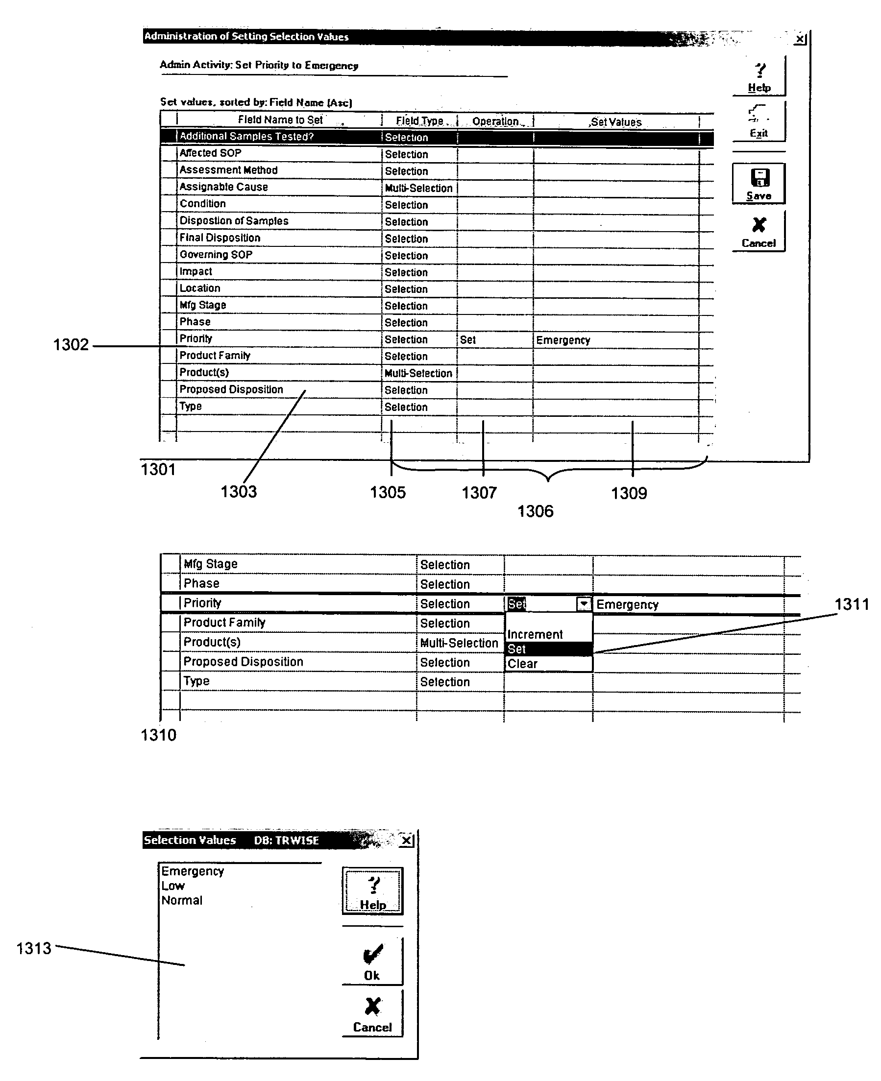 Graphical user interface for automated process control