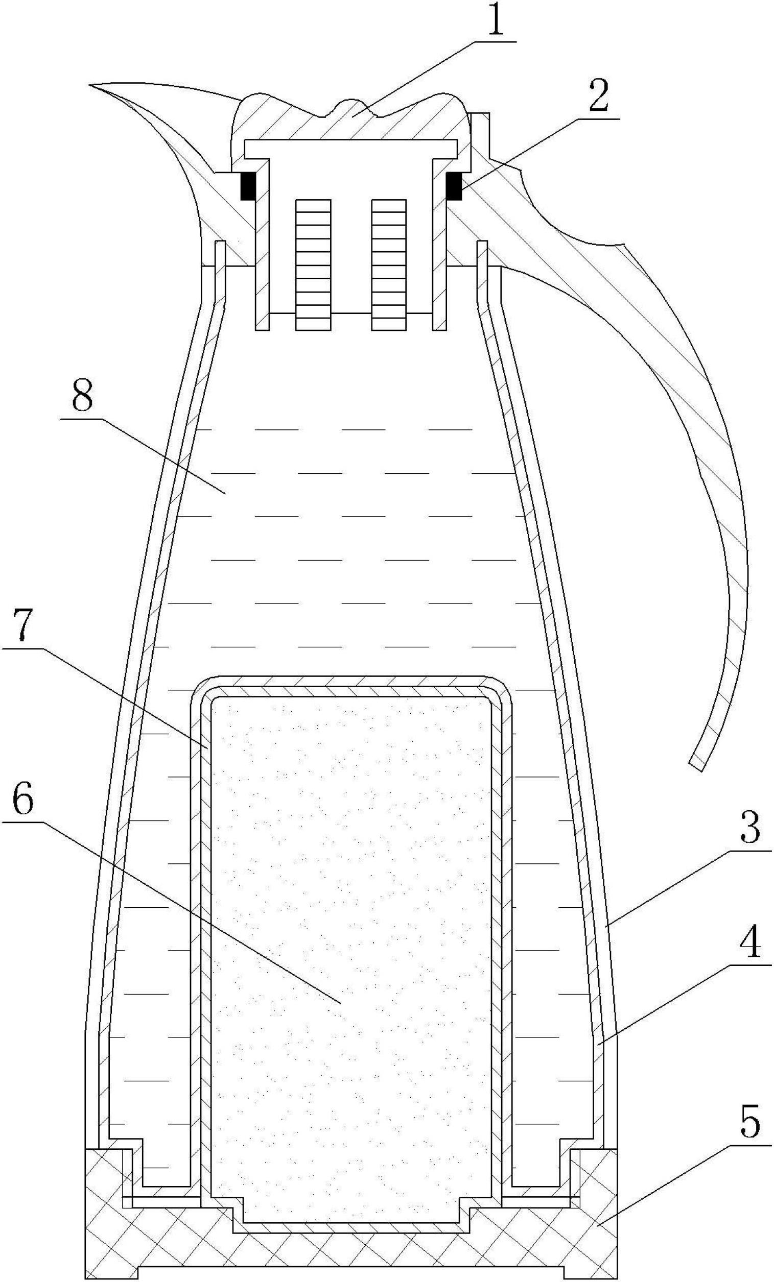 Energy-storage-type heat supply wine-warming kettle