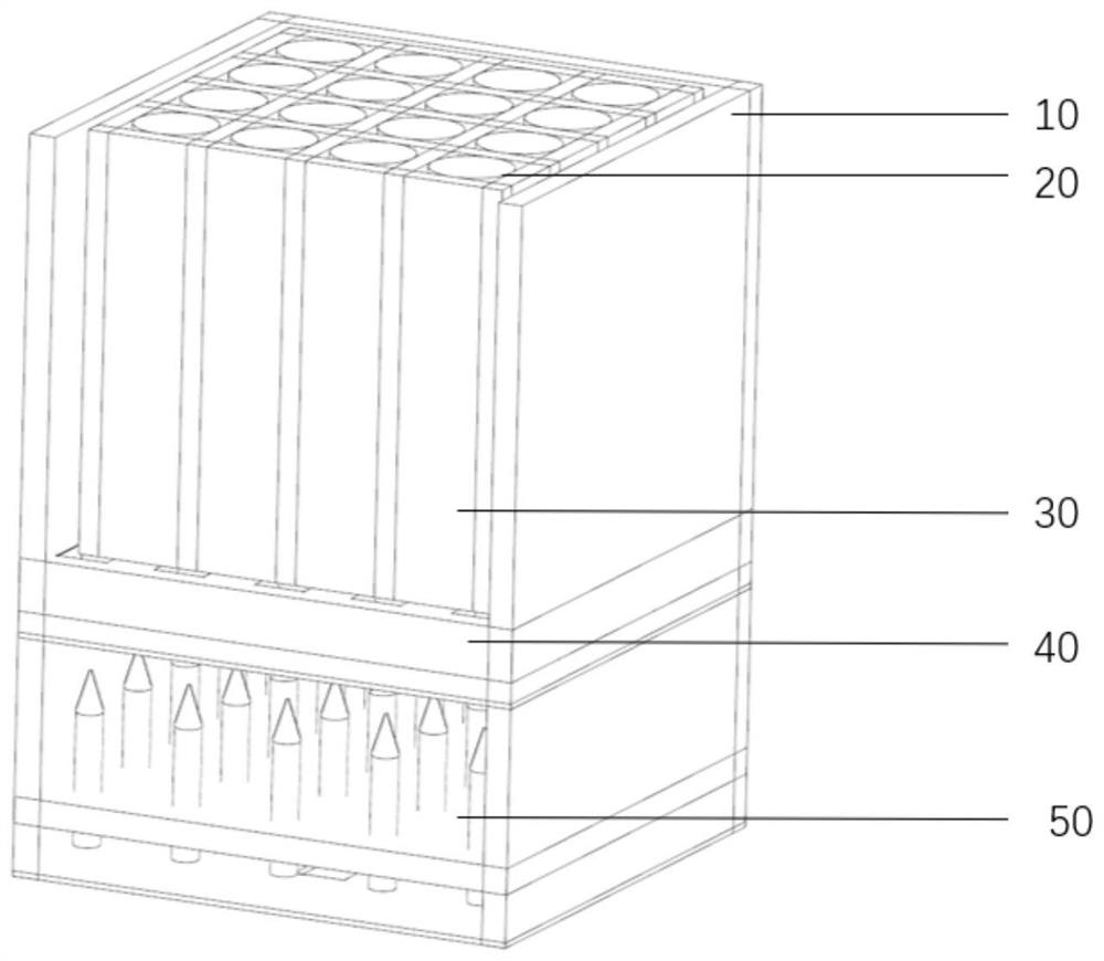 A power battery cooling device based on the principle of ion wind