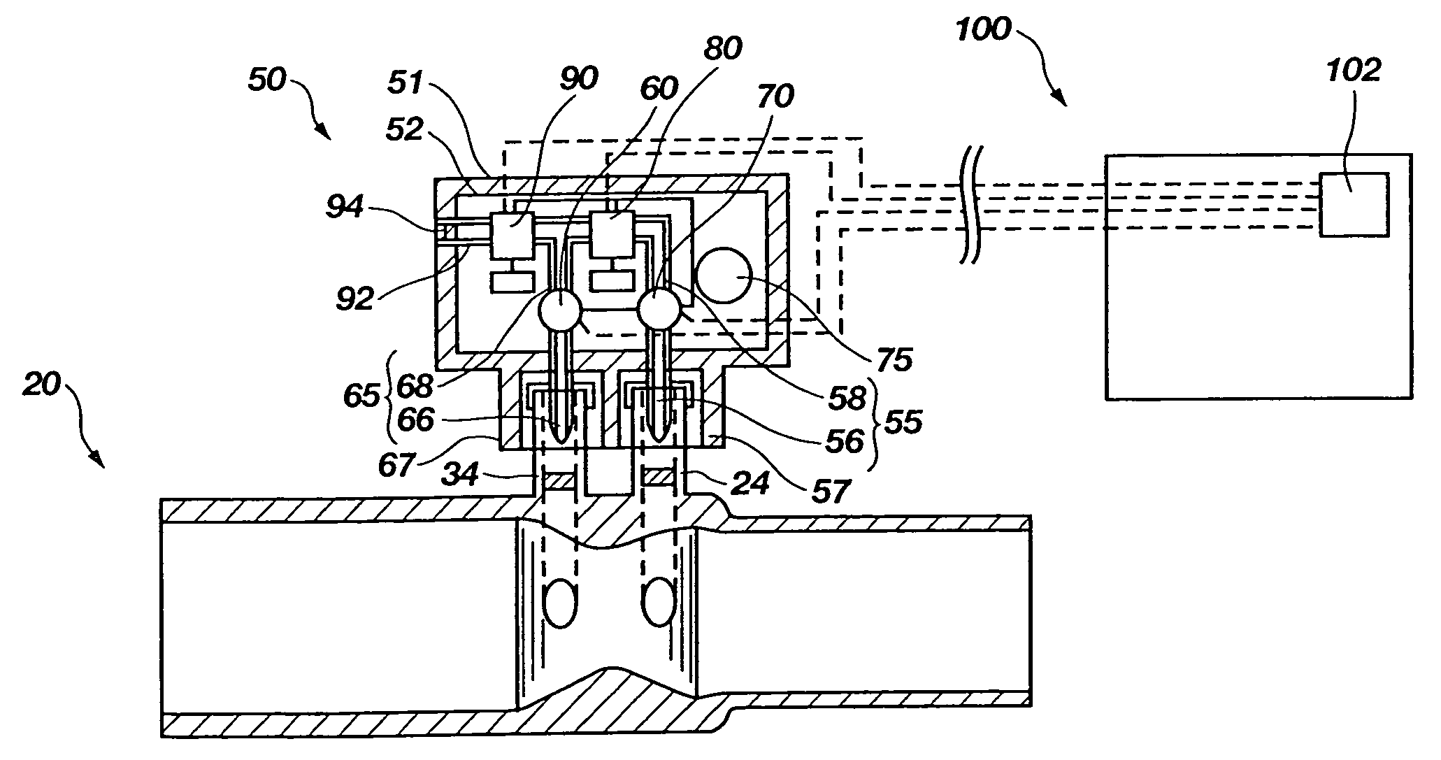 Portable pressure transducer, pneumotach for use therewith, and associated methods