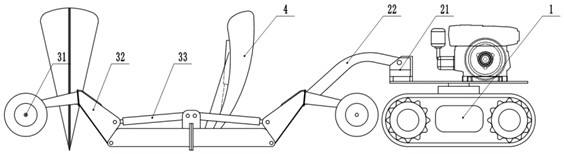 hydraulically driven tree transplanter