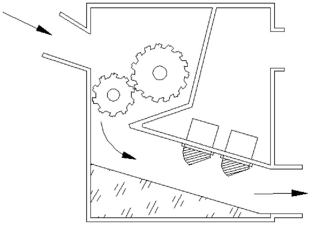 Small waste crushing device for construction waste treatment