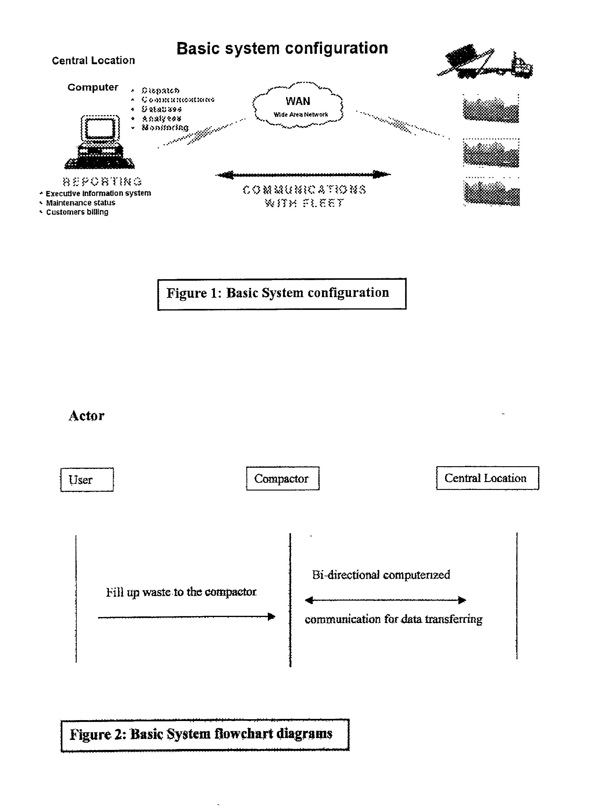 Apparatus and management system for efficient collection of trash and the like