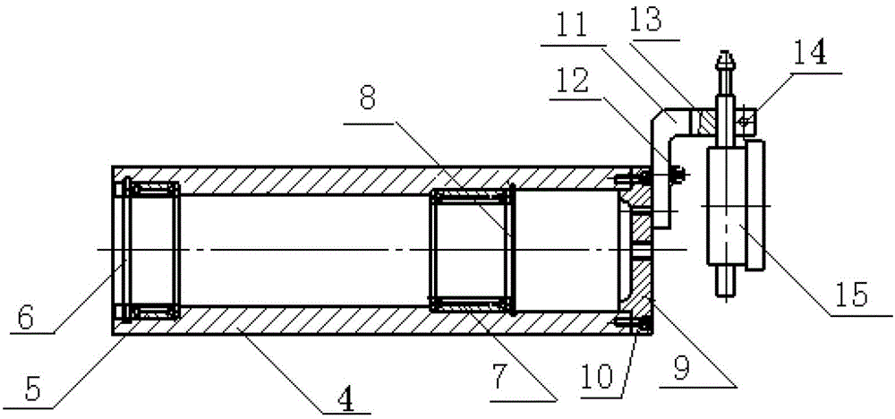 Device for measuring coaxiality of bearing seat of aero-engine combustion chamber casing