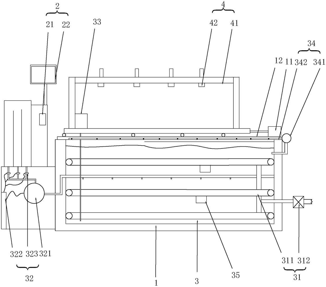 Nickel-gold depositing device