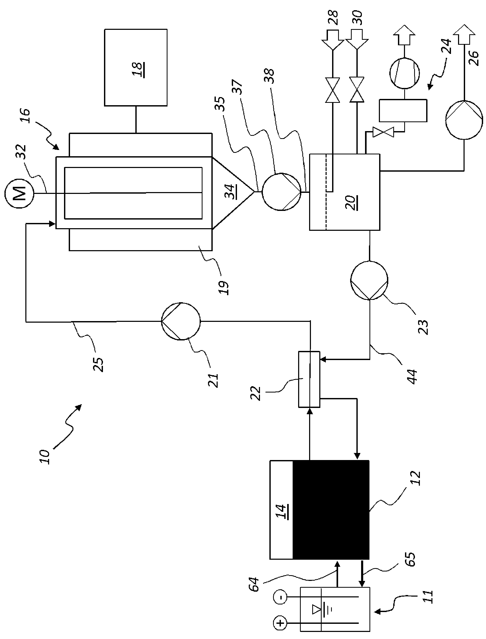 Method for treating of plastic substrates and a device for an at least partial regeneration of a treatment solution