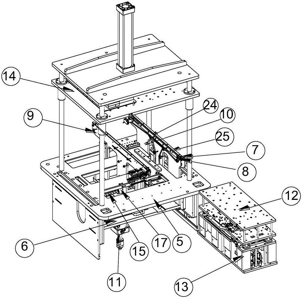 On-line testing device and method for notebook-computer-motherboard-double-connecting-board function