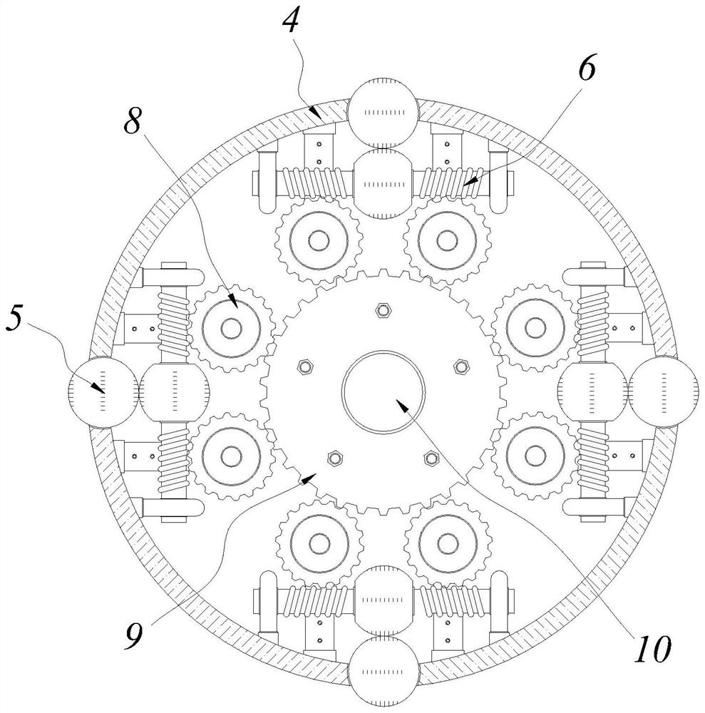 Urban water conveying pipeline inner wall sediment treatment device based on rolling friction driving