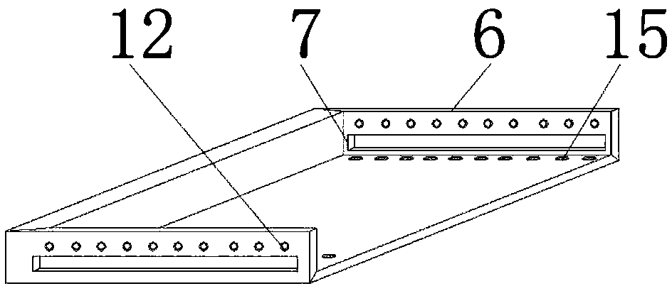 Potted plant placing device provided with rest seats and used for garden landscape