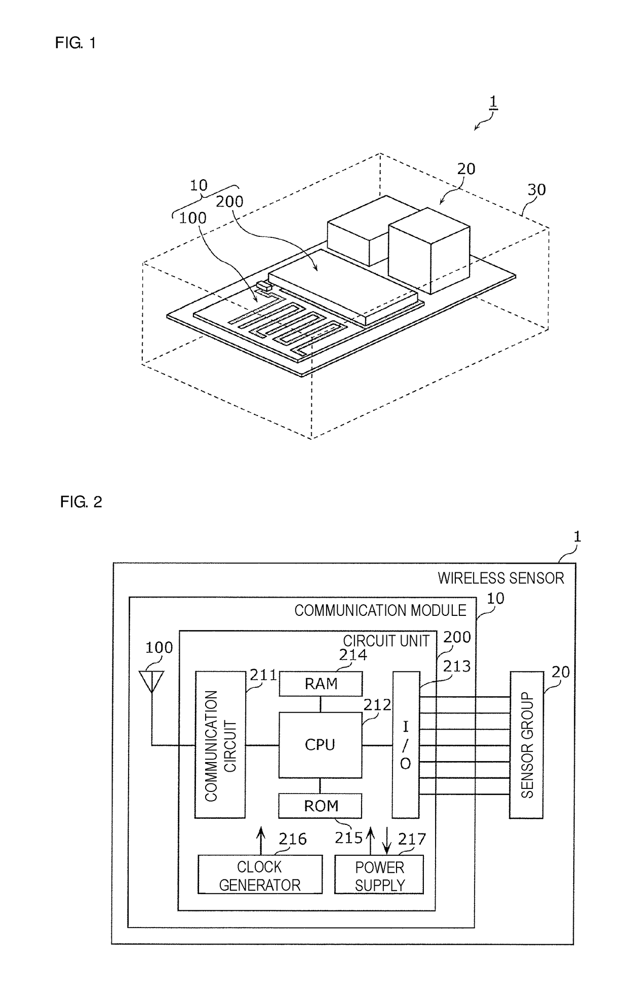 Antenna element, antenna unit and communication module