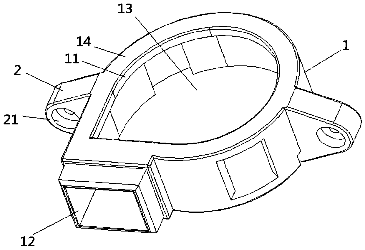 Fan installing structure and household appliance with same