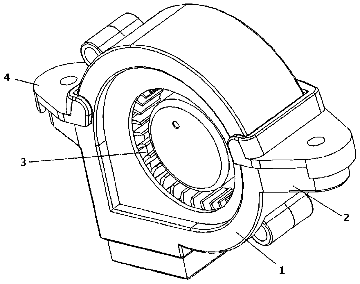 Fan installing structure and household appliance with same