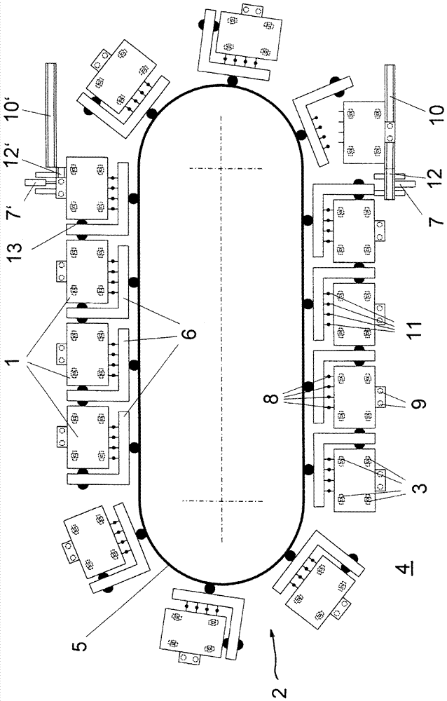 Method and device for manufacturing molded parts