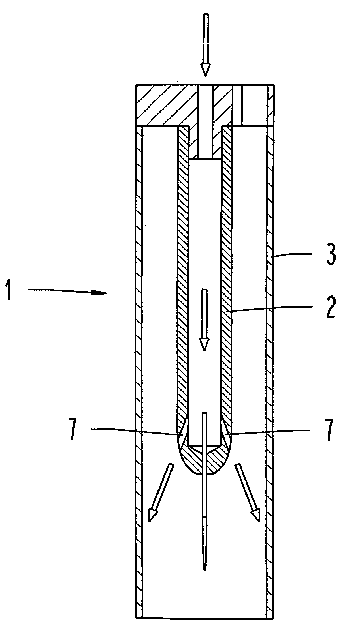 Electric separator with a rinsing cleaning system