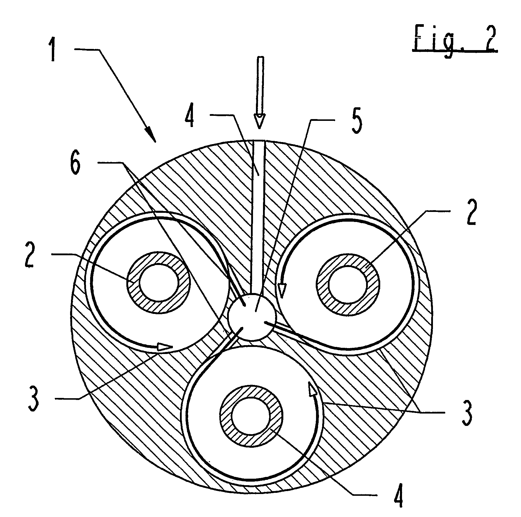 Electric separator with a rinsing cleaning system