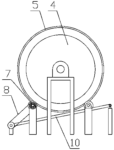 Steel slag crushing and screening integrated device