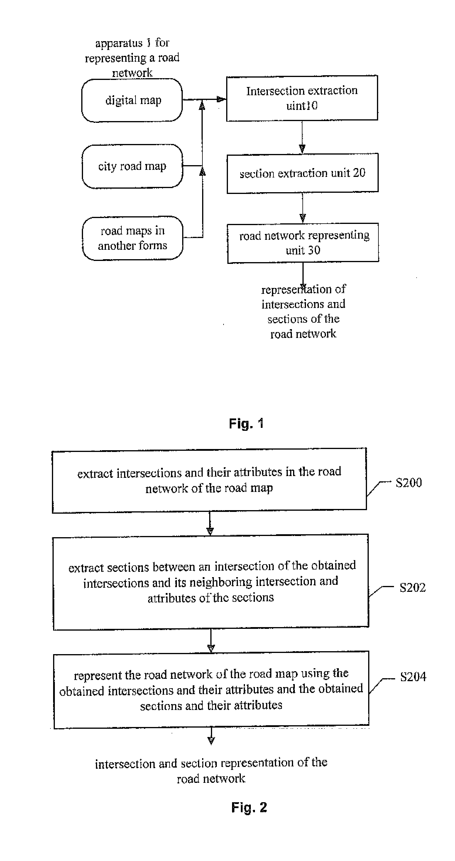 Method and apparatus for processing traffic information based on intersections and sections