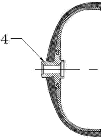 Manufacturing method of fiber full winding plastic liner composite gas cylinder