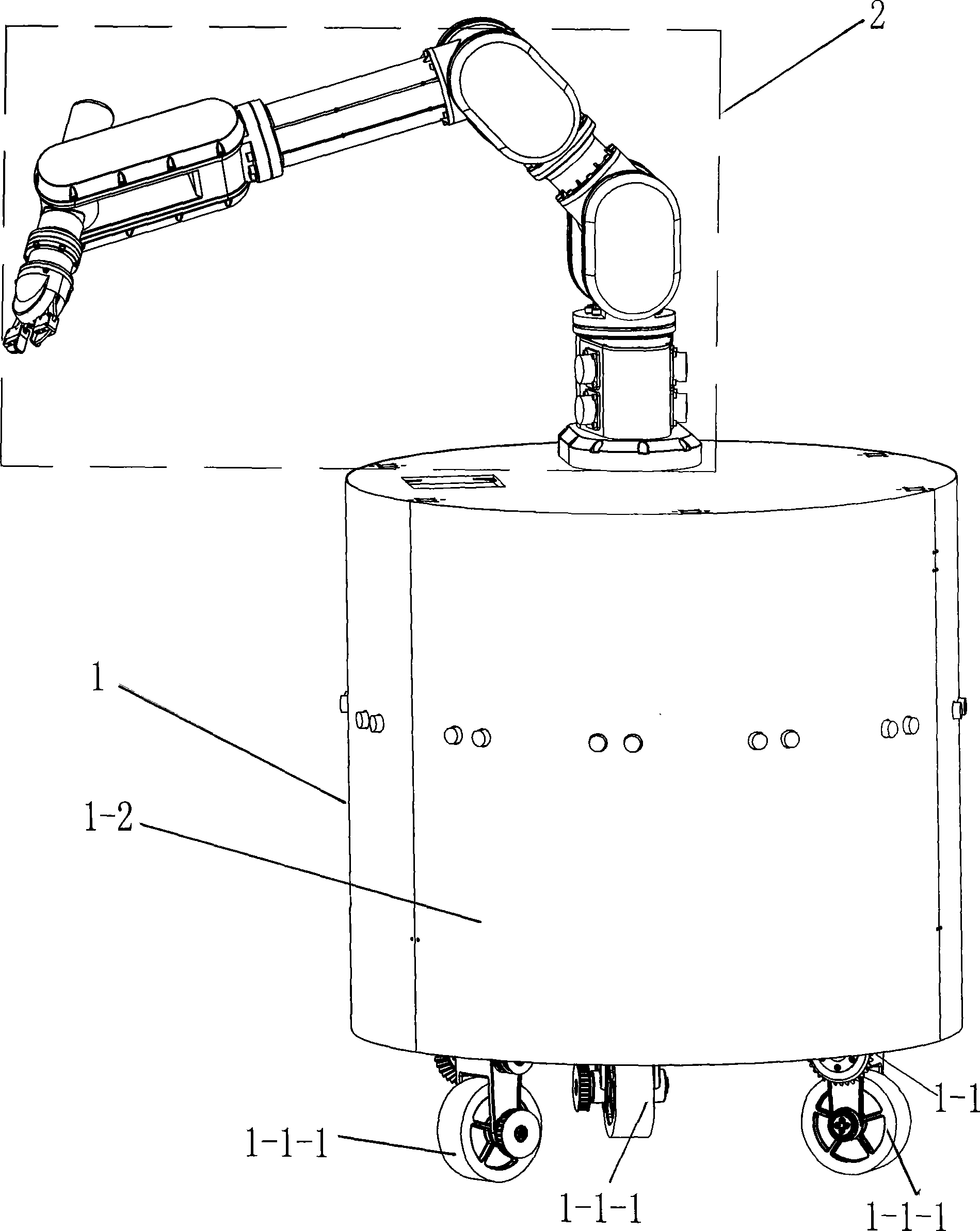 Ultra-redundancy all-directional movable operating arm