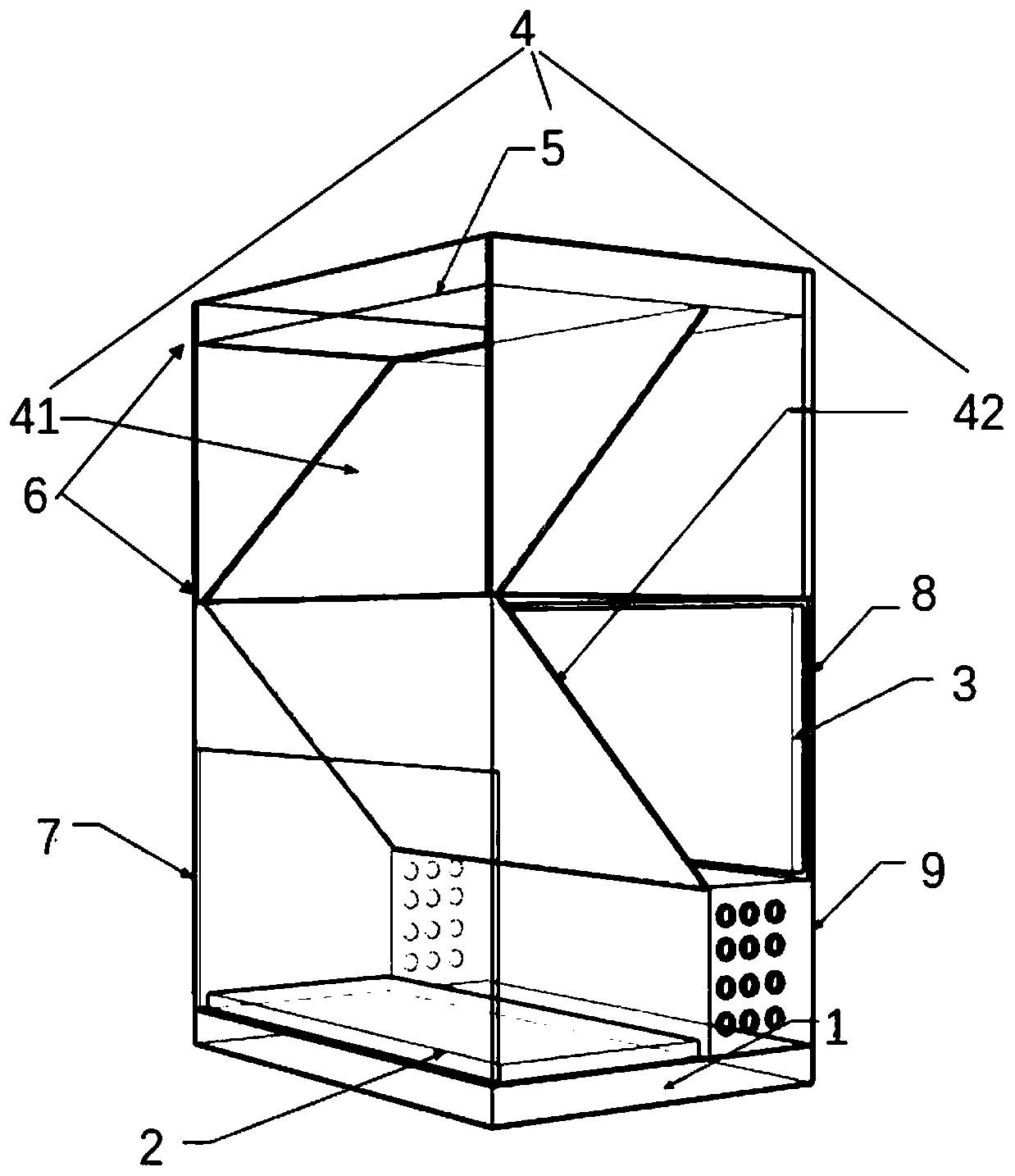 Phantom display cabinet capable of achieving dual-layer displaying