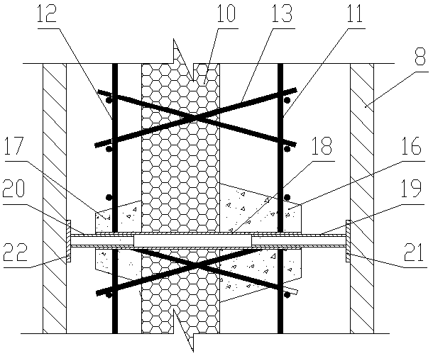 CL composite concrete shear wall construction method