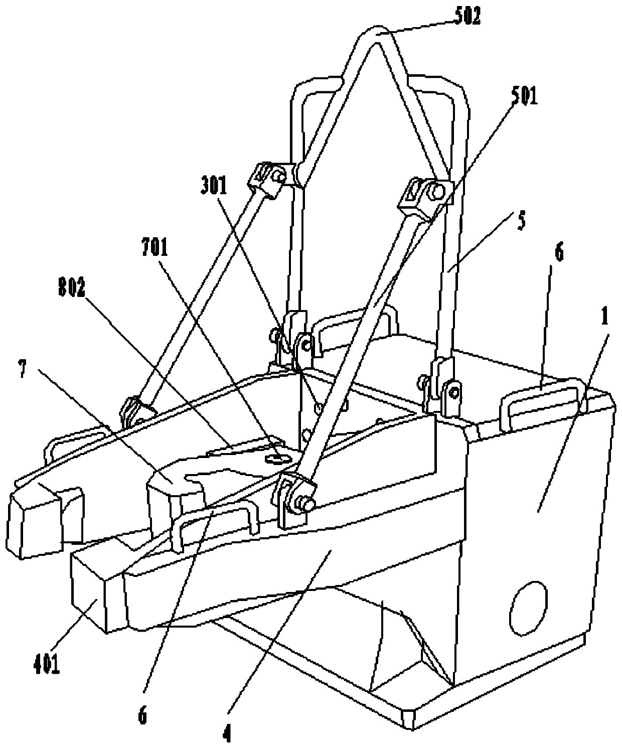 Hydraulic pulling and automatic detaching equipment for coupler gaskets of rail cars leaving factories