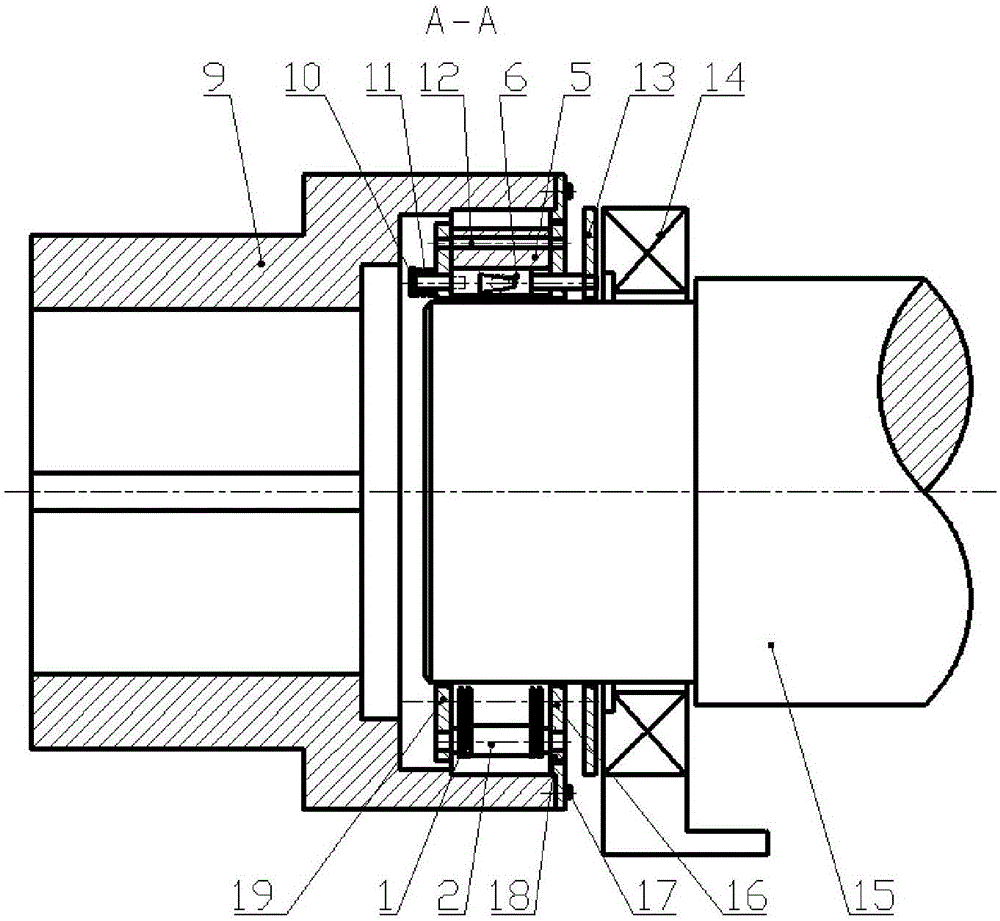 Wedge-block electromagnetic clutch