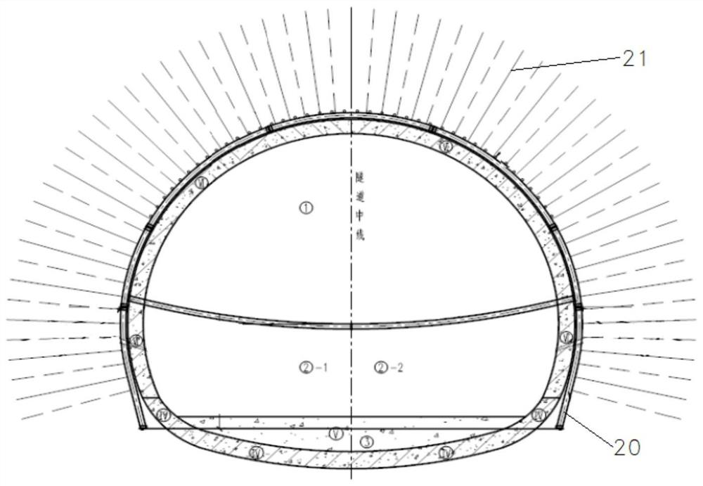 Tunneling construction method suitable for strong permeable unconsolidated stratum of karst subsidence area