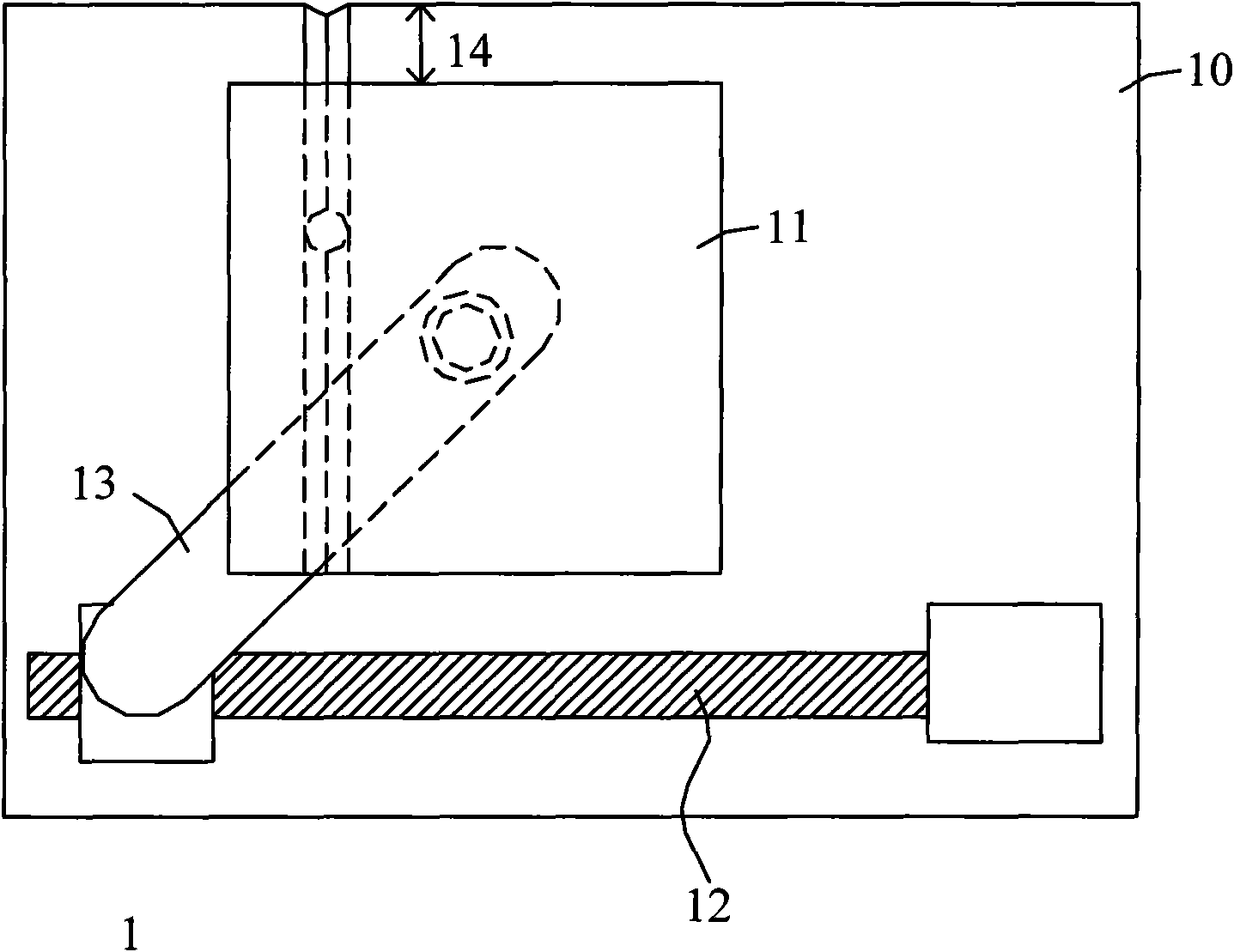 Rotating mechanism of bearing platform for detection