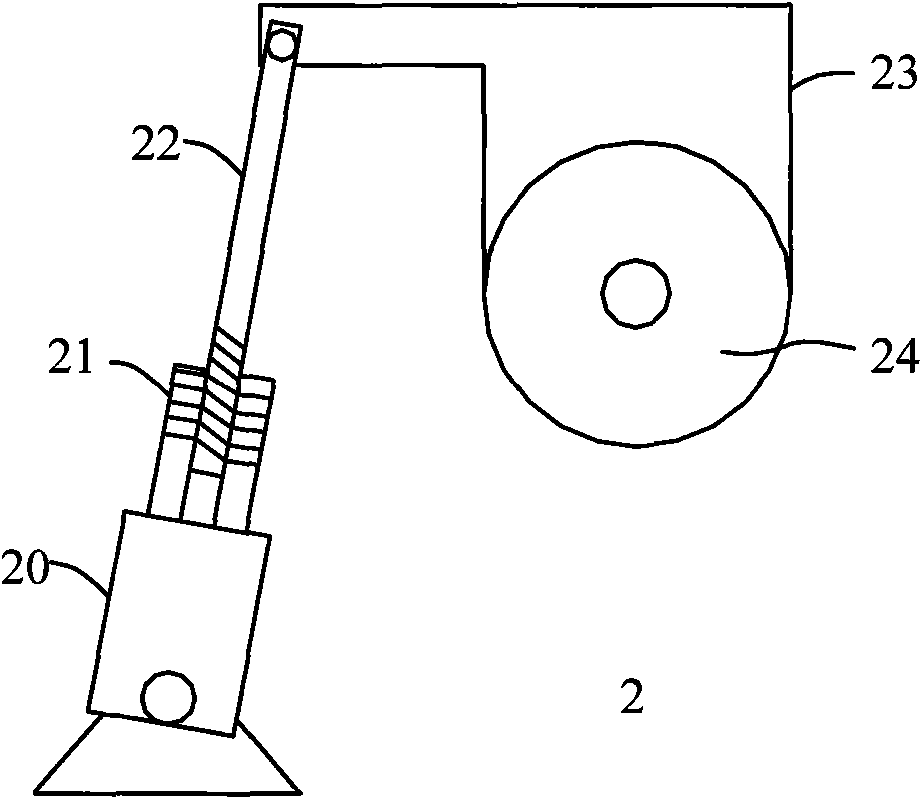 Rotating mechanism of bearing platform for detection