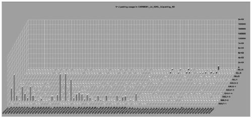 Immune repertoire method by detecting primers of BCR heavy and light chains in blood and application