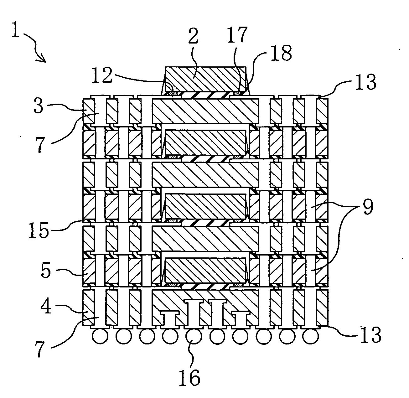 Multi-level semiconductor module